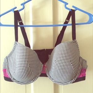 Houndstooth T-Shirt Bra